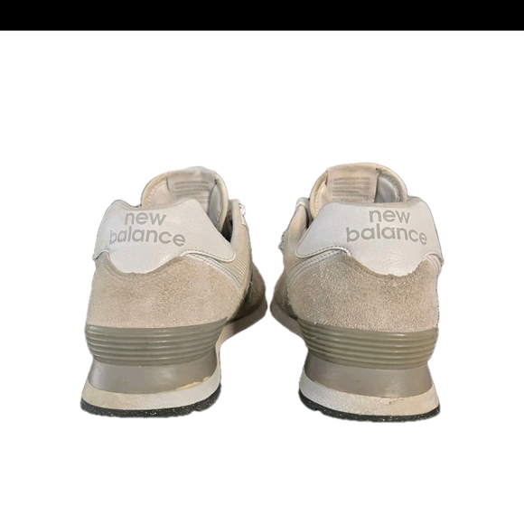 New Balance 574 ML574EVW GREY Suede GOOD Used Condition EUC M 9 W 10.5 - Picture 4 of 8